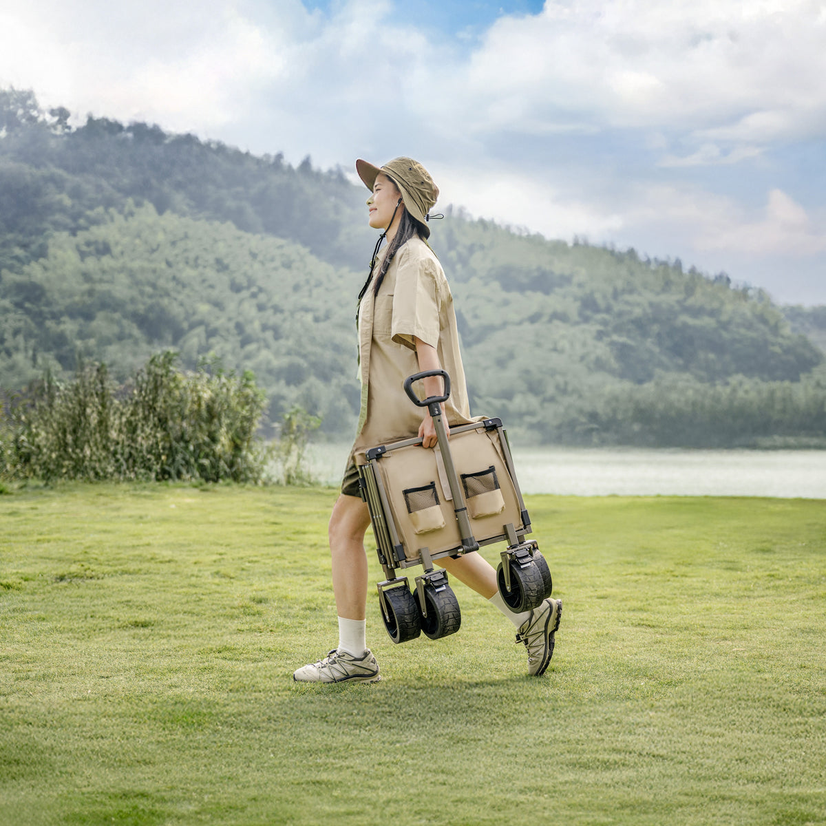 Naturehike Foldable Lightweight Camping Storage Wagon Cart