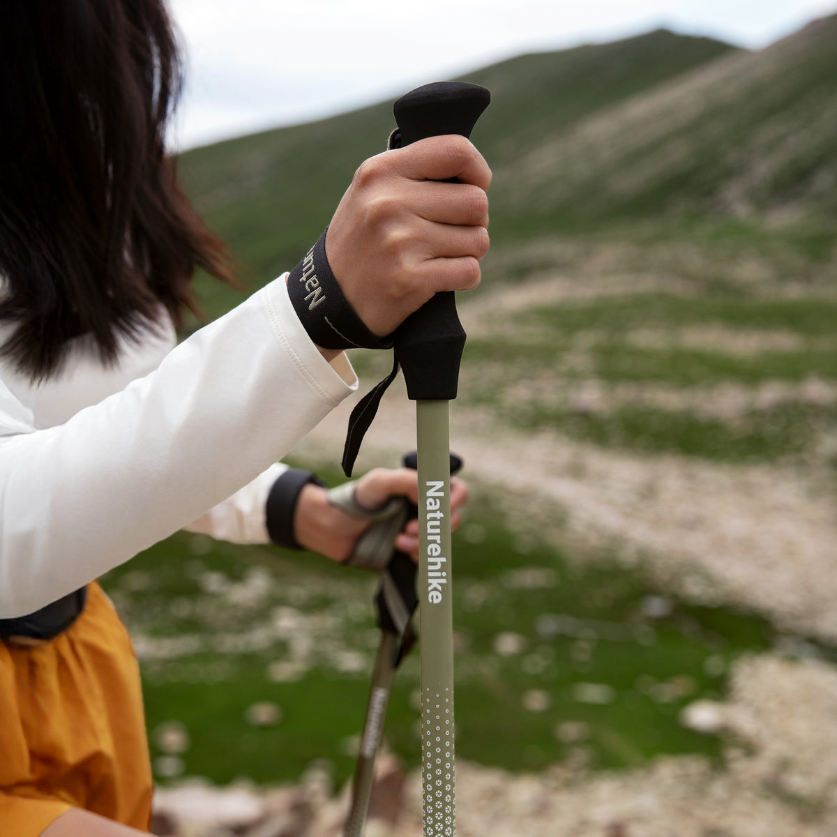 Naturehike 2Pcs Ultra-Light Hoar Trek Carbon Fiber Trekking Poles