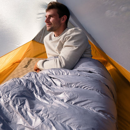 Naturehike CW400 Square Duck Down Winter Sleeping Bag L Grey
