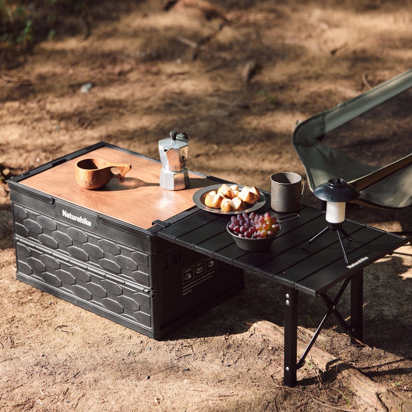 Naturehike Foldable Storage Box With Camping Table