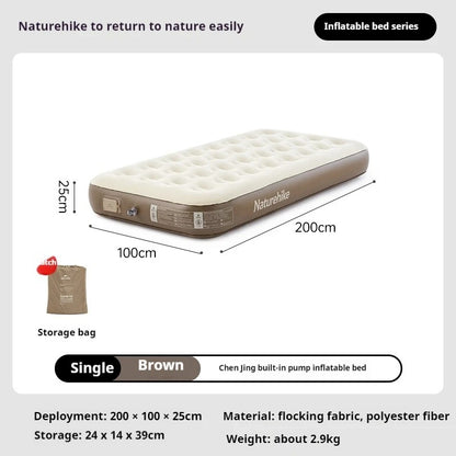 Naturehike 25CM Outdoor Camping Mattress with Built-in Pump