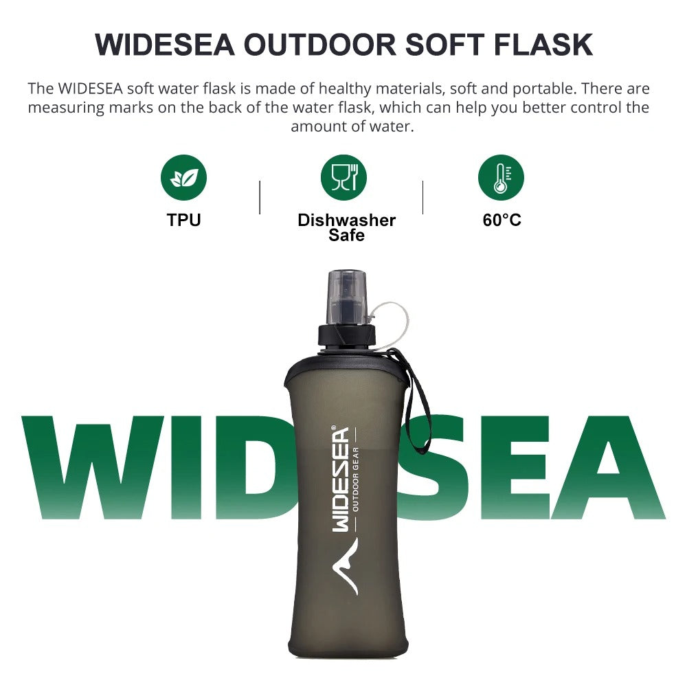 Widesea Outdoor Soft Flask 500ml  Water Bottle