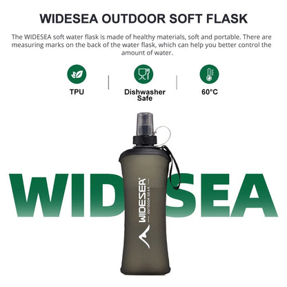 Widesea Outdoor Soft Flask 500ml  Water Bottle