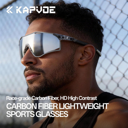 KAPVOE Carbon Fiber Trail Running Hiking Glasses K454I