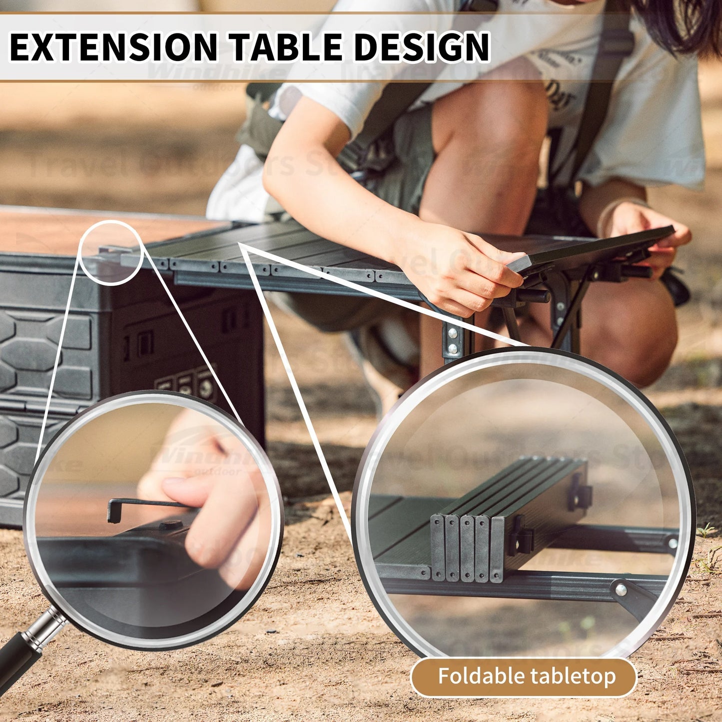 Naturehike Foldable Storage Box With Camping Table