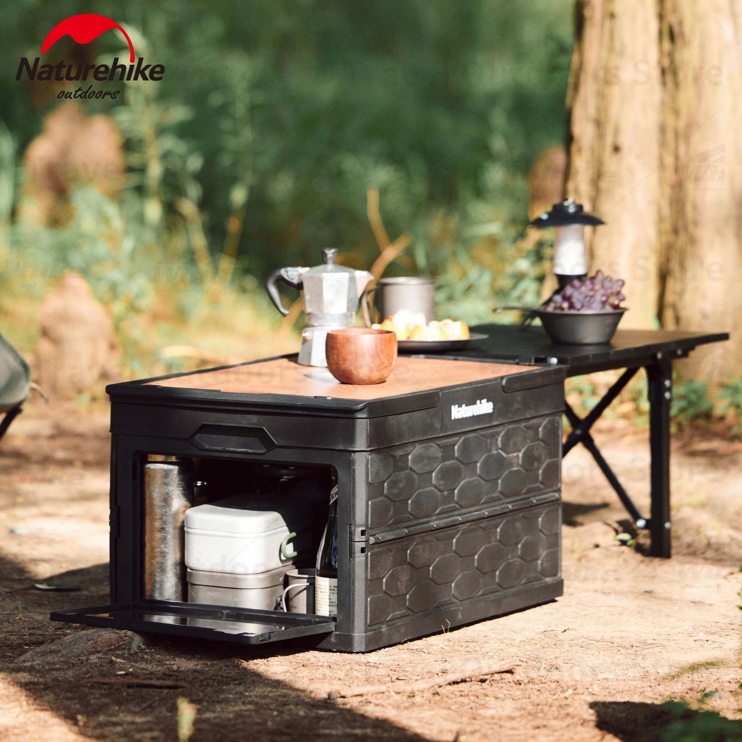 Naturehike Foldable Storage Box With Camping Table