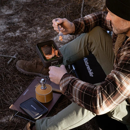 Naturehike Square Lunch Box Outdoor Picnic Camping Mountaineering Foldable Handle
