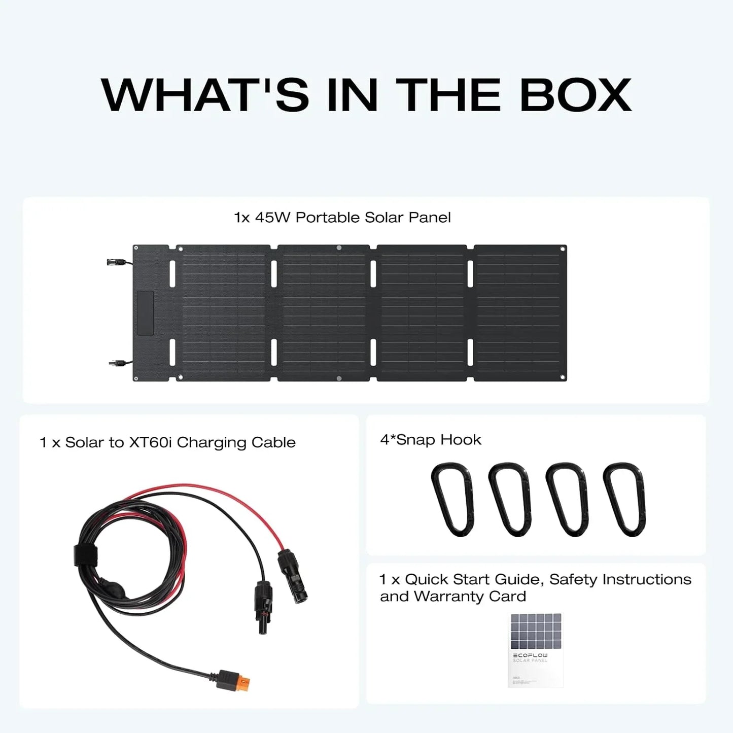 EcoFlow 45W Portable Solar Panel for Power Stations