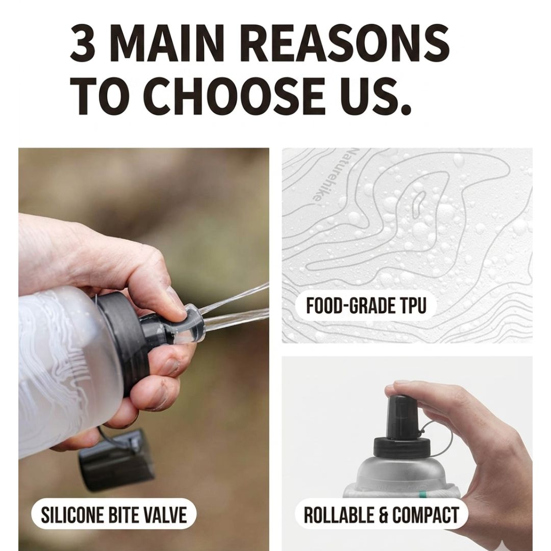 Naturehike Ultralight Soft Foldable TPU Water Bottle 500ml