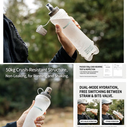 Naturehike Ultralight Soft Foldable TPU Water Bottle 500ml