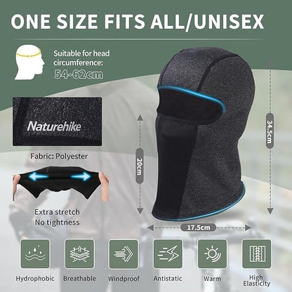 Naturehike Multipurpose Balaclava for Motorcycle, Cycling, Skiing, Outdoor Sports
