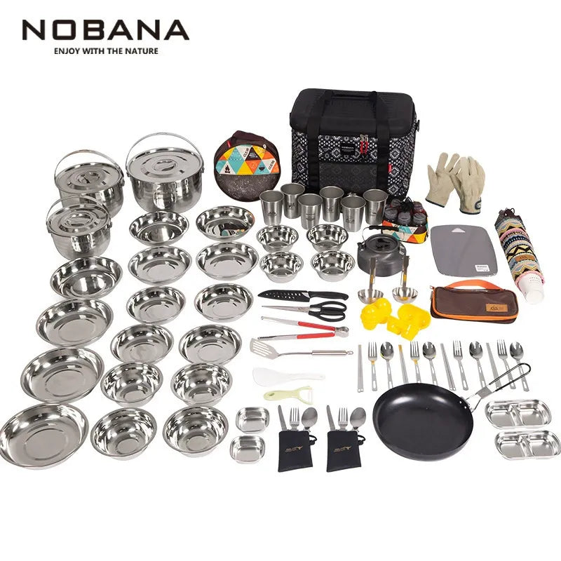 NOBANA Complete Outdoor Kitchen Set for 8–12 People