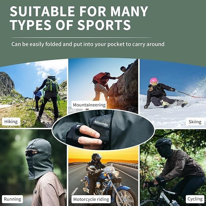 Naturehike Multipurpose Balaclava for Motorcycle, Cycling, Skiing, Outdoor Sports
