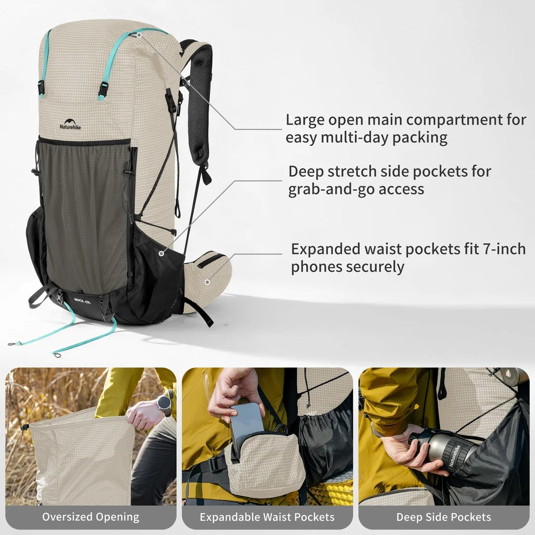 Naturehike Backpack Rock 2.0 Upgraded Ultralight Backpack