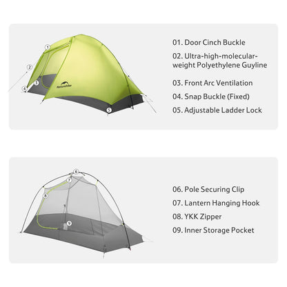 Naturehike Star Trail™ EXT 1-Person Ultralight Backpacking Tent