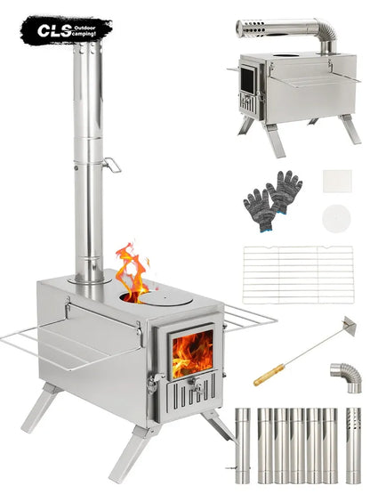 CLS Stainless SteelTent Wood Stove