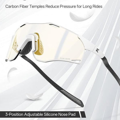 KAPVOE Sports Outdoor Adventure Glasses UV400 Carbon Fiber K454
