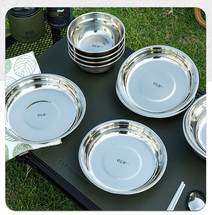 Cls Outdoor 304 Stainless Steel Tableware 20-Piece Set