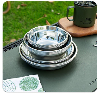Cls Outdoor 304 Stainless Steel Tableware 20-Piece Set