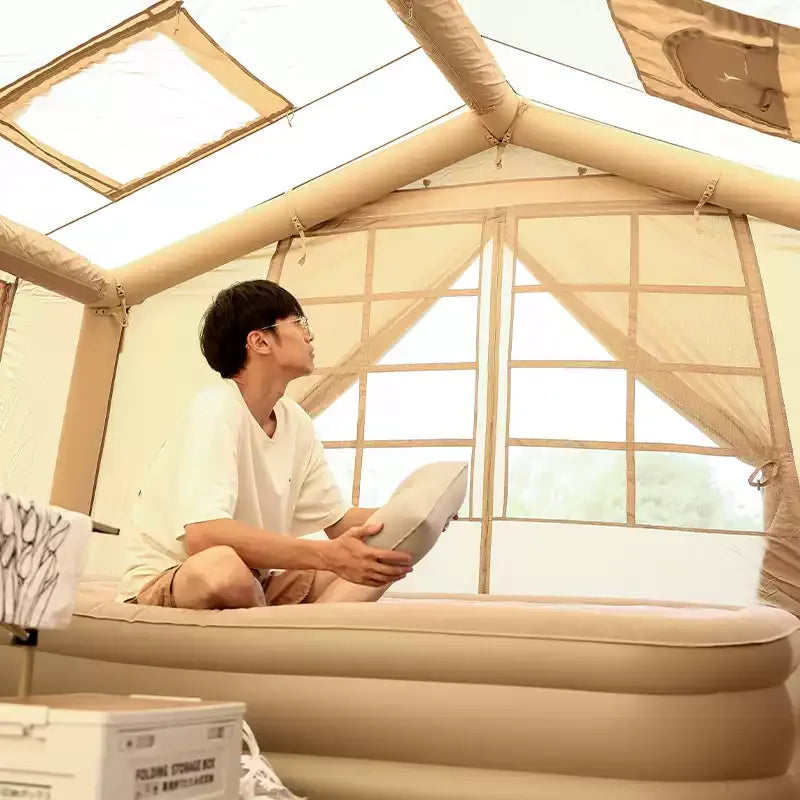 WolfNest Cloud Villa Inflatable Tent Light Brown