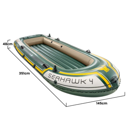 INTEX Seahawk 4 Inflatable Boat Set - 4 Person