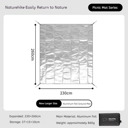 Naturehike Camping XL Tent Mat PE Aluminium Foil Waterproof Folding Floor Mat