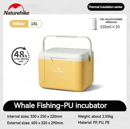 Naturehike 48H Whale Fishing PU Insulated 18L/32L Cooler Box
