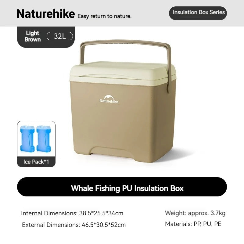 Naturehike 48H Whale Fishing PU Insulated 18L/32L Cooler Box