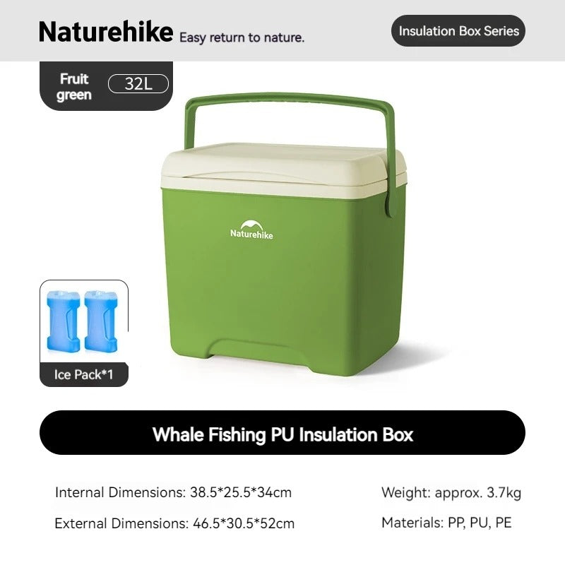 Naturehike 48H Whale Fishing PU Insulated 18L/32L Cooler Box