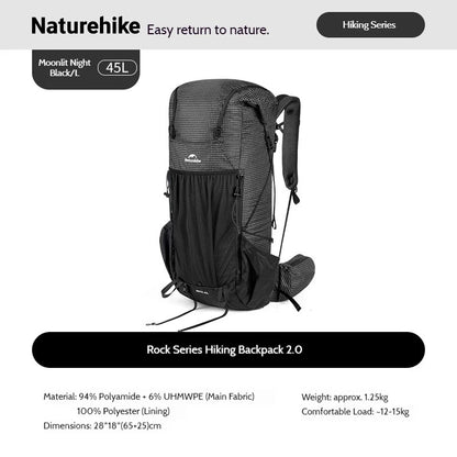 Naturehike Backpack Rock 2.0 Upgraded Ultralight Backpack