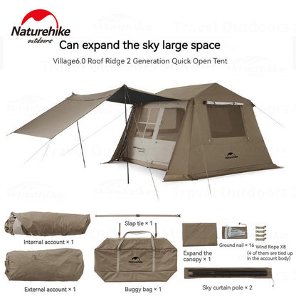 Naturehike Village 6.0 Roof Upgraded Camping Tent