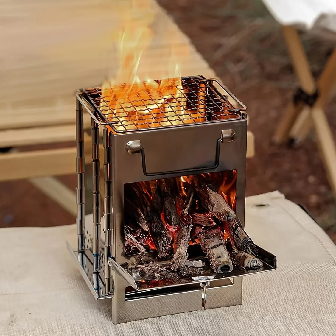 CAMPOUT camping stainless steel wood stove