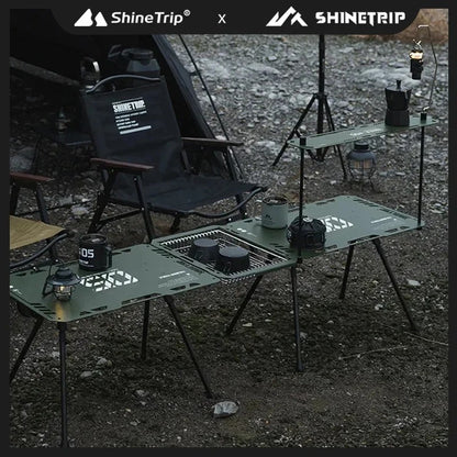 ShineTrip New Outdoor Aluminium Tactical Table