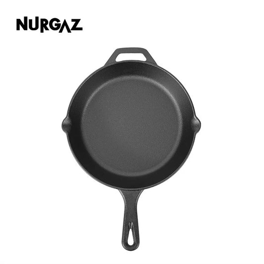 NURGAZ Camping Cast Iron Pan