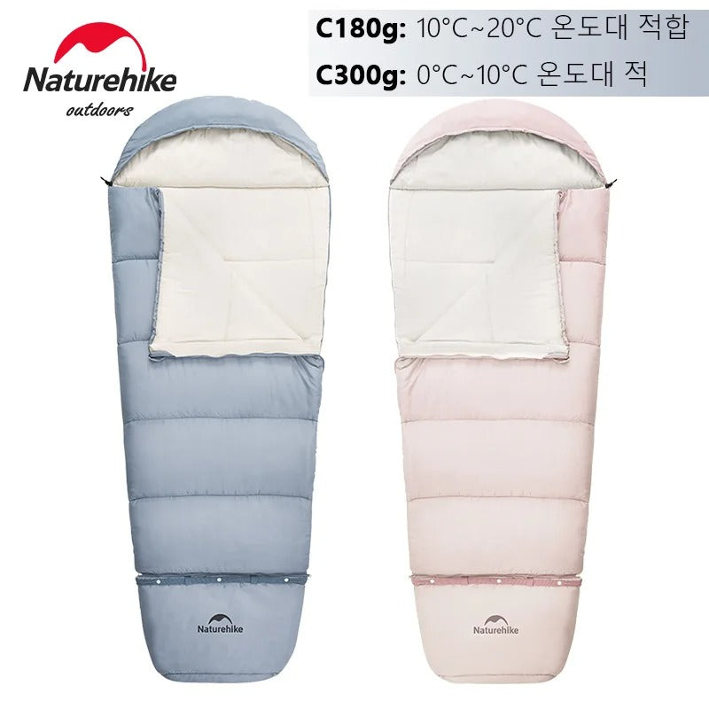 Naturehike Outdoor Camping Extendable Growing Children Cotton Sleeping Bag for Kids