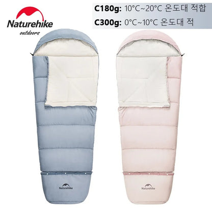 Naturehike Outdoor Camping Extendable Growing Children Cotton Sleeping Bag for Kids