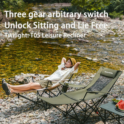 Naturehike T05 Recliner Chair with Footrest Camping Chair