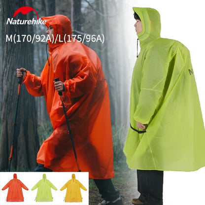 Naturehike Ultralight Heavy Rain & Windproof Outdoor Poncho