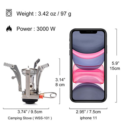 Wiesea Mini Portable Folding Gas Stove