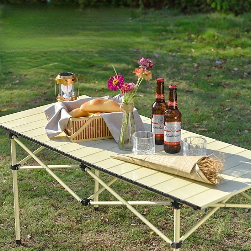 Folding Aluminum Outdoor Table Large