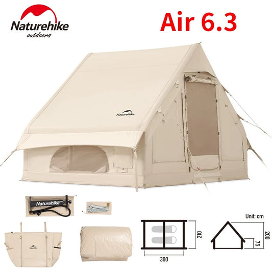 Naturehike Air 6.3 Inflatable Cotton Glamping Tent for Family Outdoor Camping