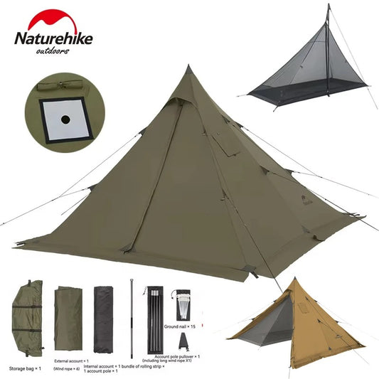Naturehike Ranch Fire Pyramid Double-layer 2 Persons Waterproof Tent