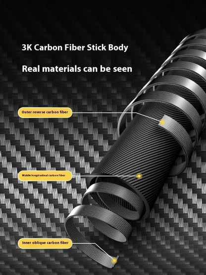 Naturehike 2Pcs Ultra-Light Hoar Trek Carbon Fiber Trekking Poles