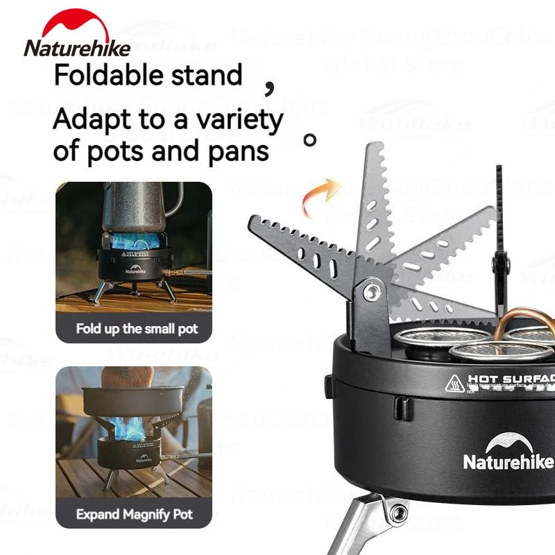 Naturehike 3300w Dark Star Three Burner Ultralight Foldable Gas Stove