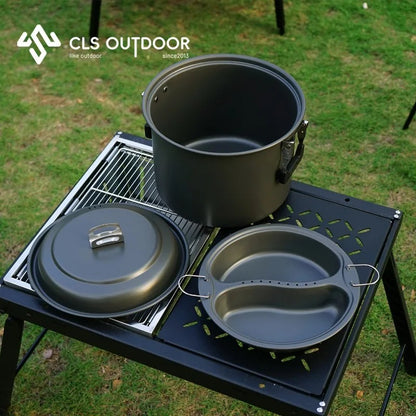 NOBANA CLS Double Grid 6L Aluminum Oxide Cooking Set