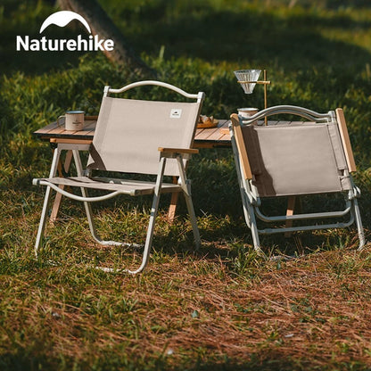 Naturehike Ultralight Foldable Kermit Chair With Wood Armrest