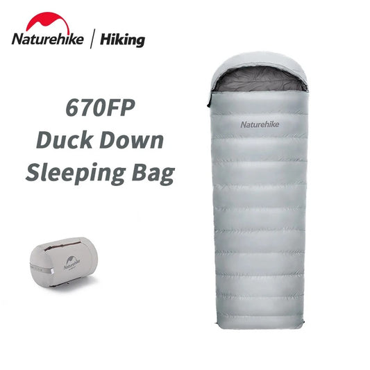 Naturehike UltraLight Duck Down Warm Envelope Hooded Cotton Sleeping Bag RM40