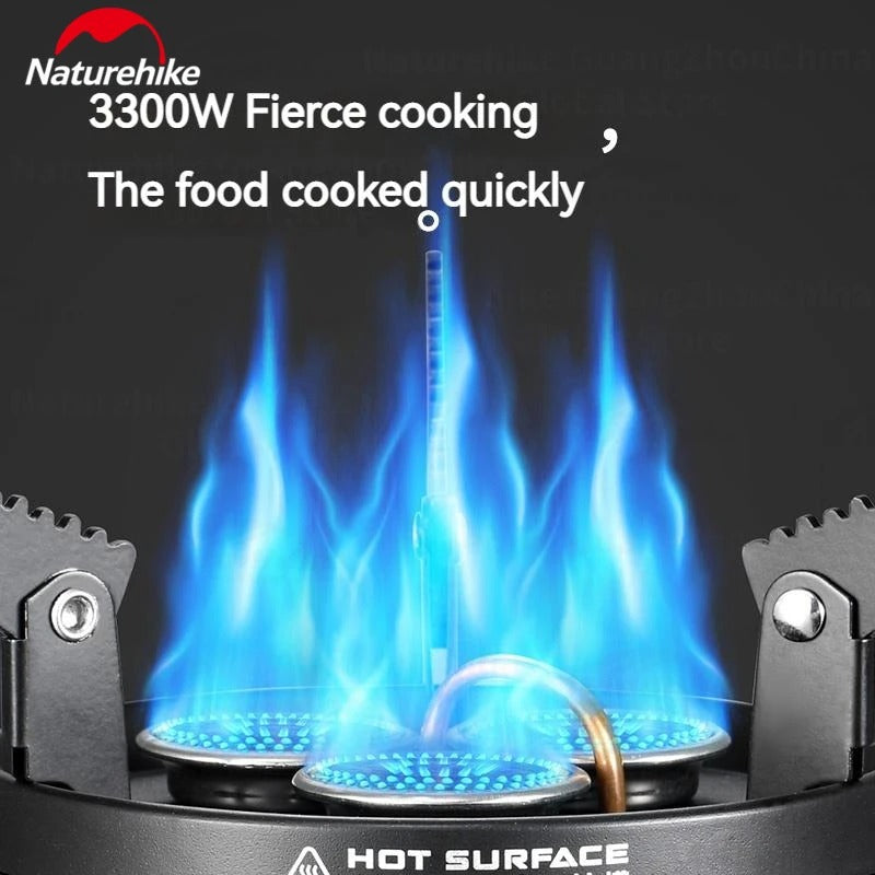 Naturehike 3300w Dark Star Three Burner Ultralight Foldable Gas Stove