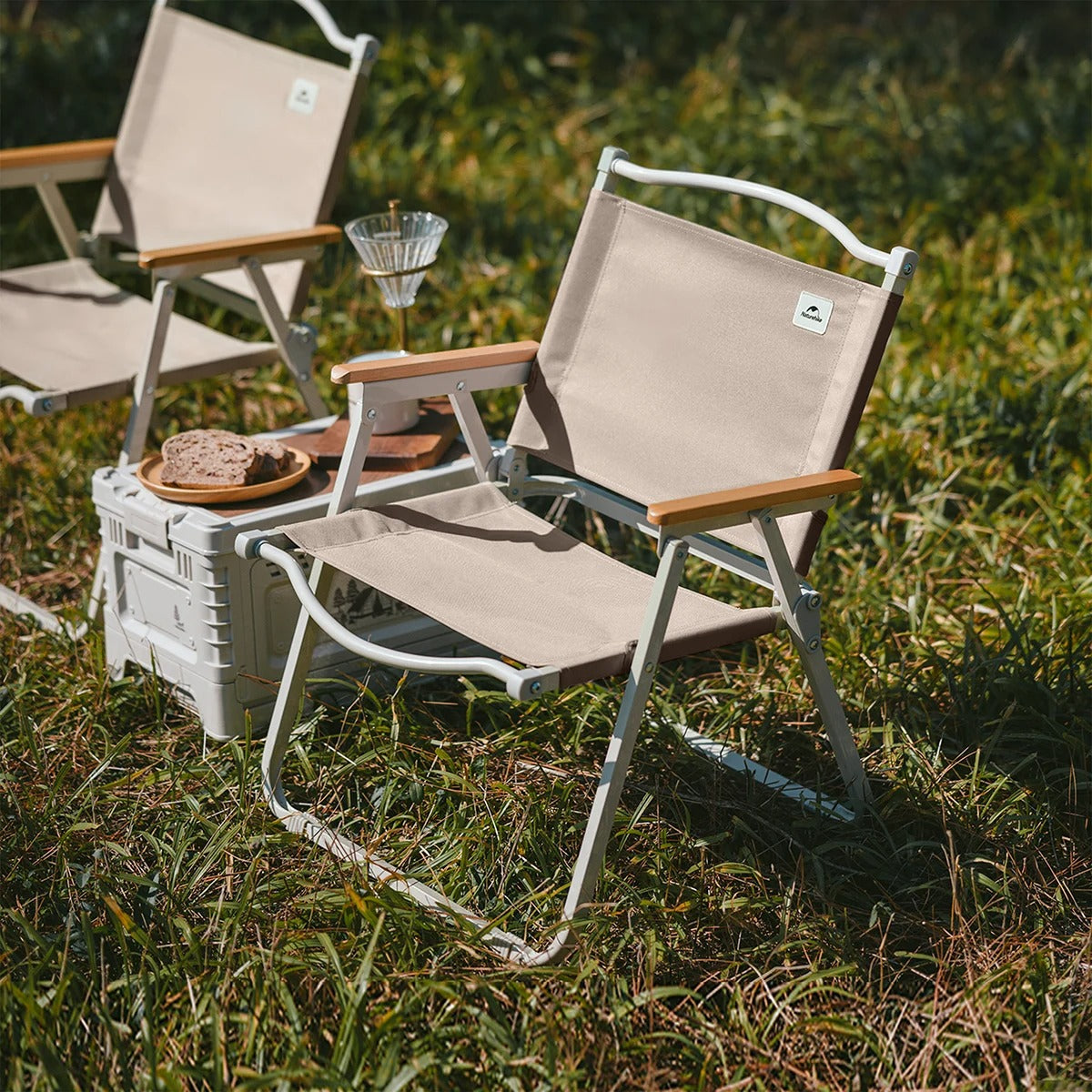 Naturehike Ultralight Foldable Kermit Chair With Wood Armrest