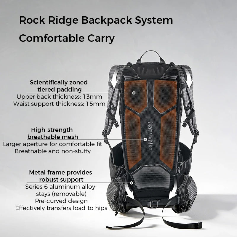 Naturehike Backpack Rock 2.0 Upgraded Ultralight Backpack